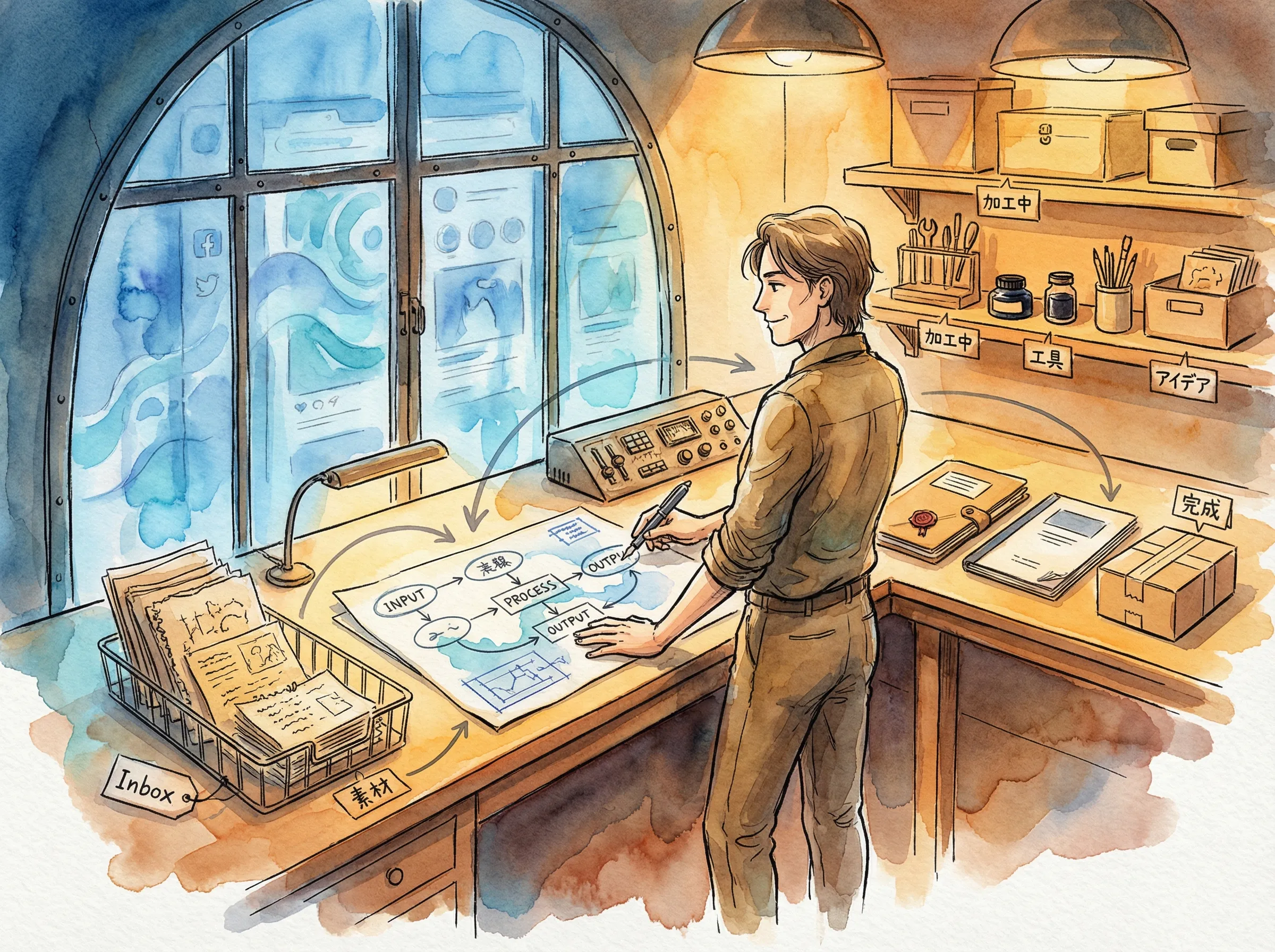 マインドセットの変化。「窓から外を見る人」から「工場全体を動かすオーナー」への視点の転換